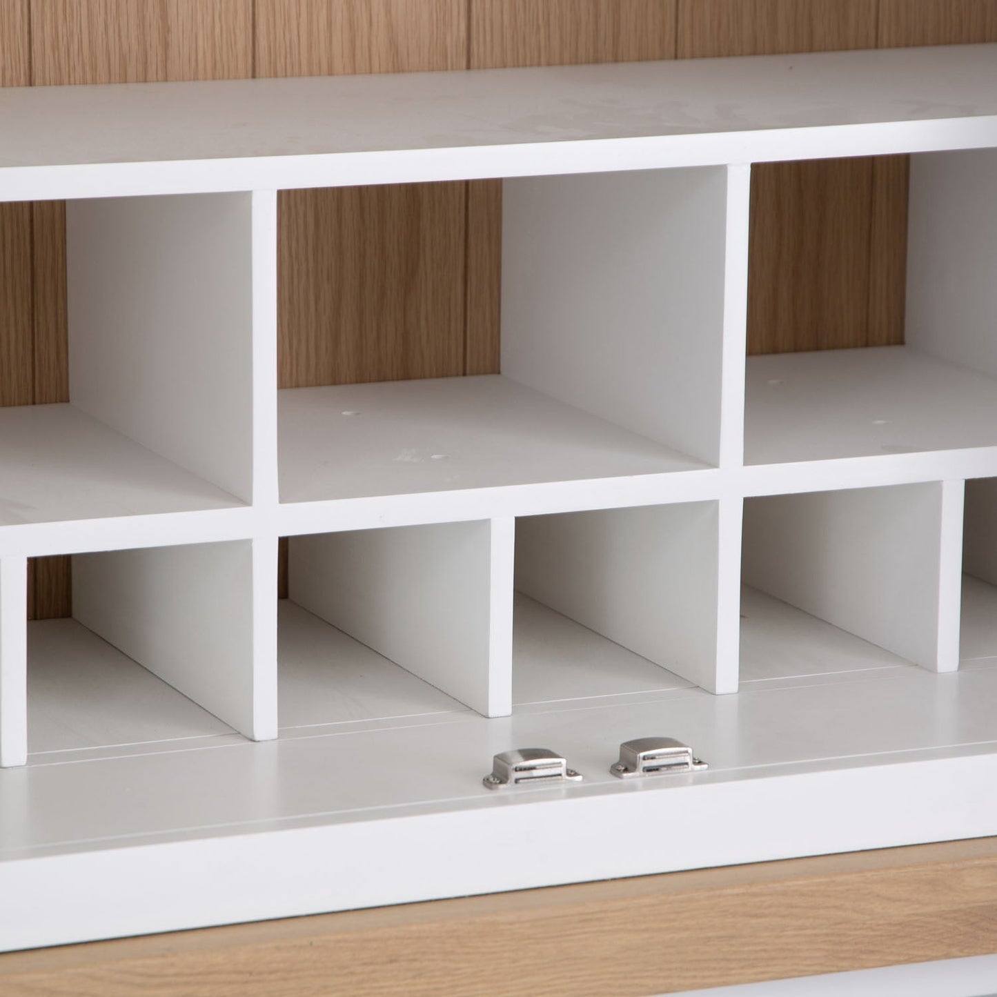 Dorset White Painted Oak Large Larder Top for Large Sideboard Wine Rack (Top Only)