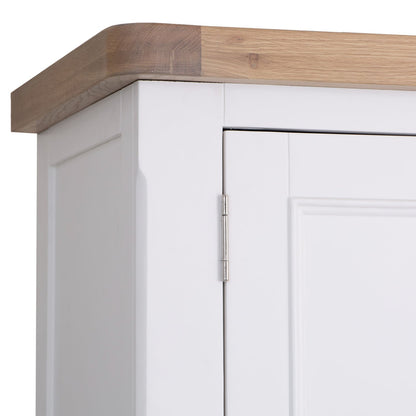 Dorset White Painted Oak Large Larder Top for Large Sideboard Wine Rack (Top Only)