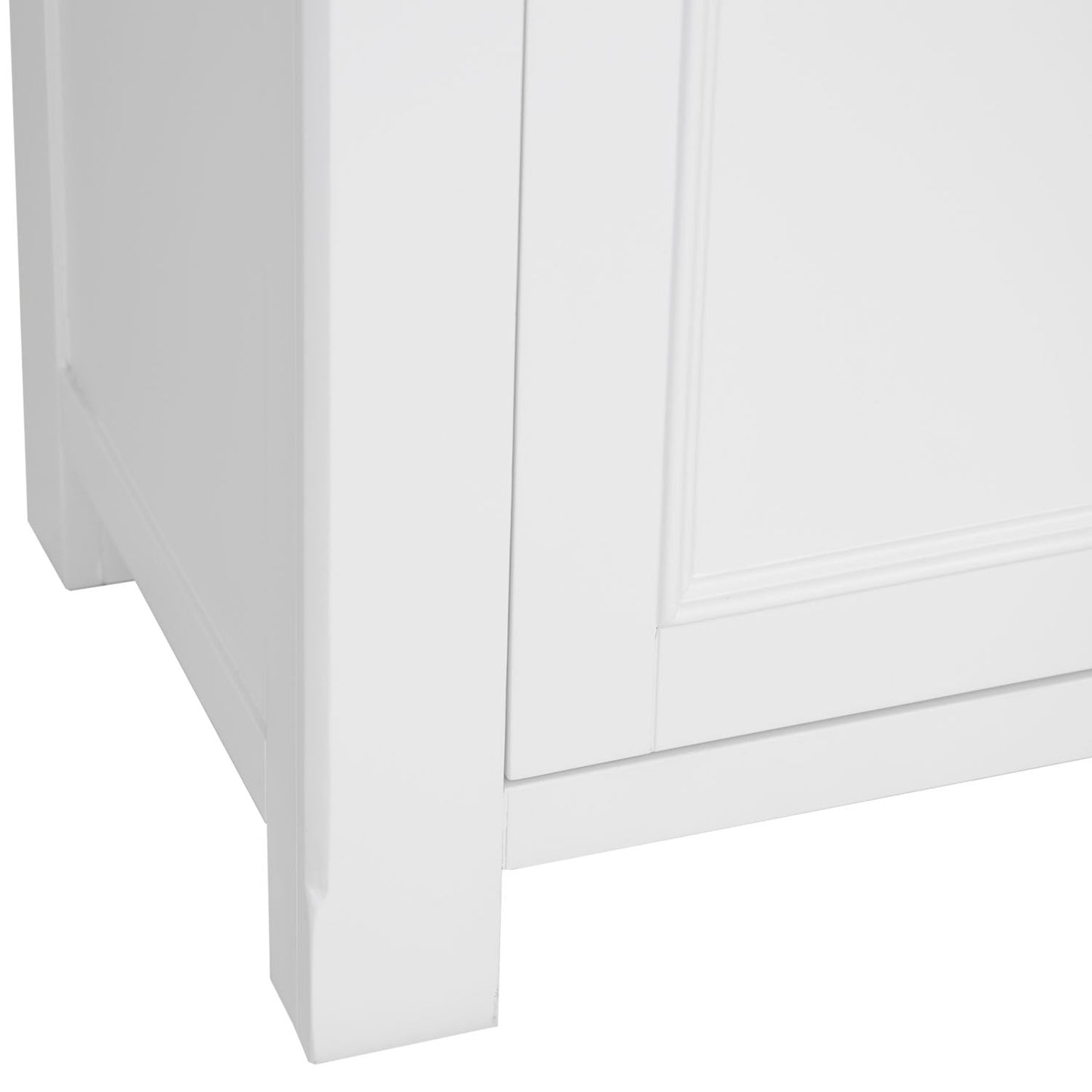 Dorset White Painted Oak Large Sideboard Wine Rack