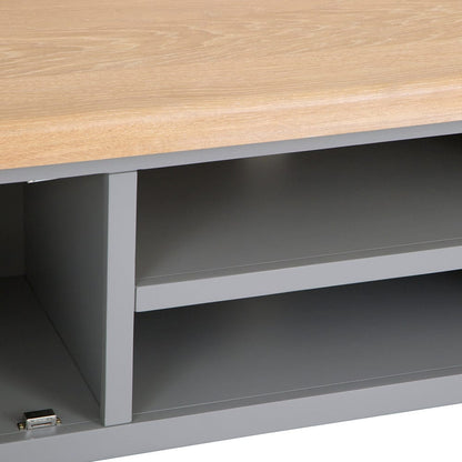 Dorset Storm Grey Painted Oak Large TV Unit