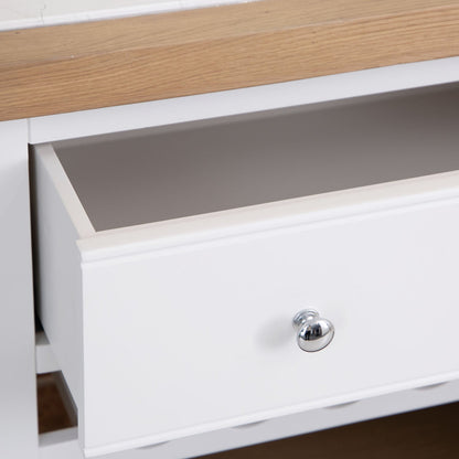 Dorset White Painted Oak Small Kitchen Island