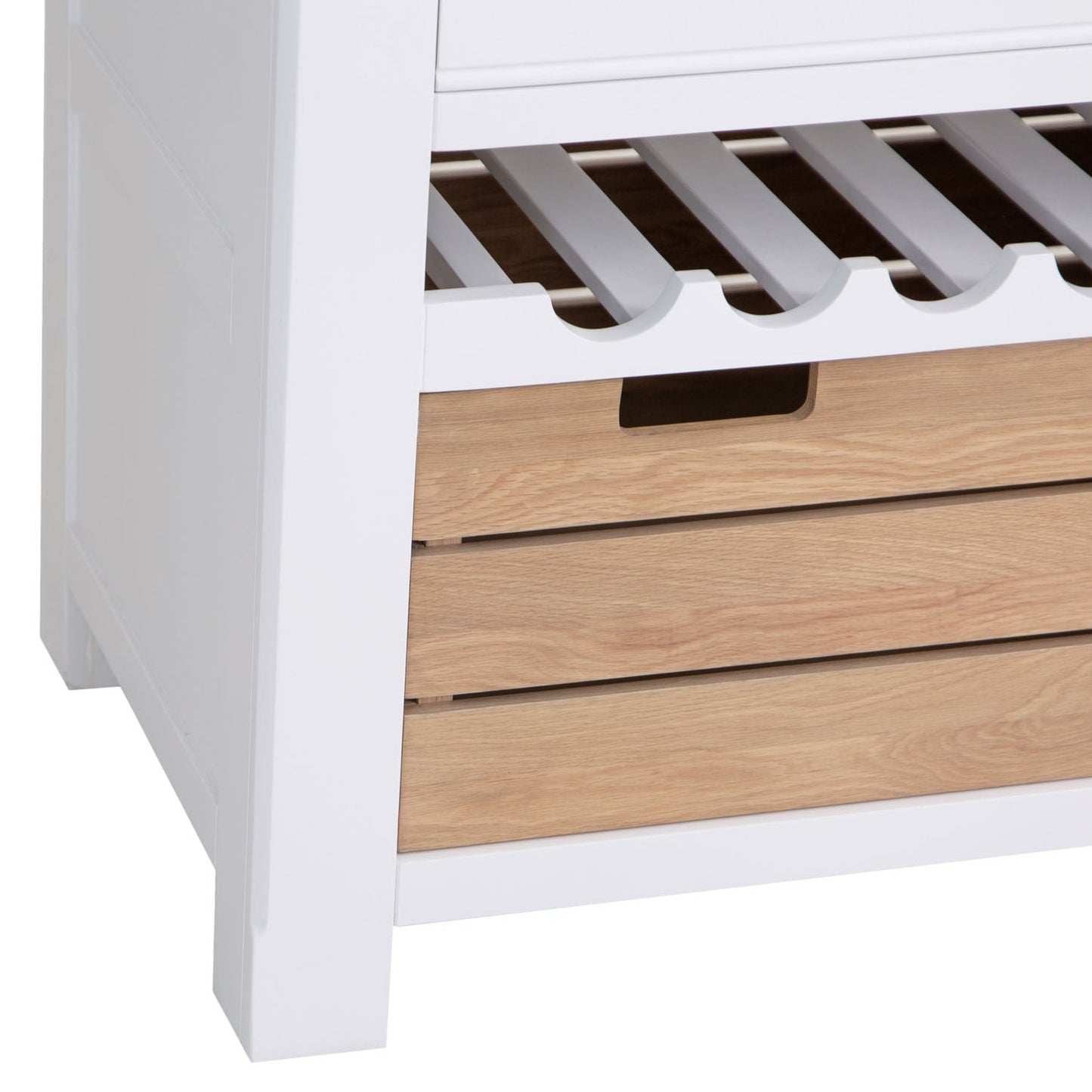 Dorset White Painted Oak Small Kitchen Island