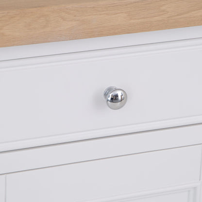 Dorset White Painted Oak 2 Door Medium Sideboard