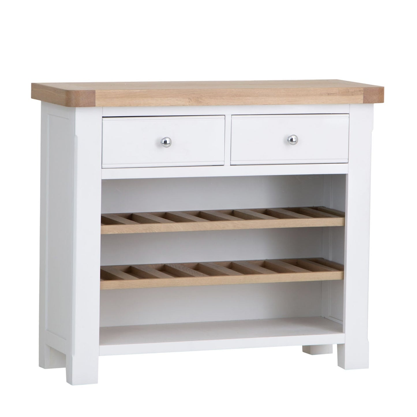 Dorset White Painted Oak Wine Cabinet