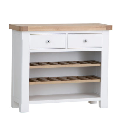Dorset White Painted Oak Wine Cabinet