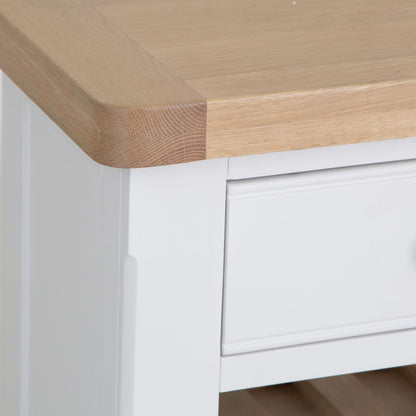 Dorset White Painted Oak Wine Cabinet