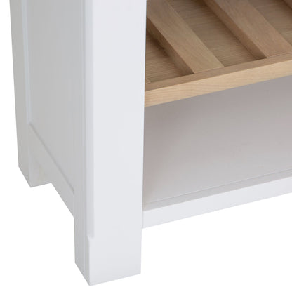 Dorset White Painted Oak Wine Cabinet