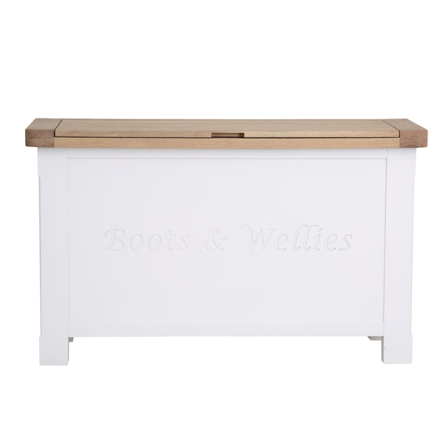 Dorset White Painted Oak Shoe Storage Box