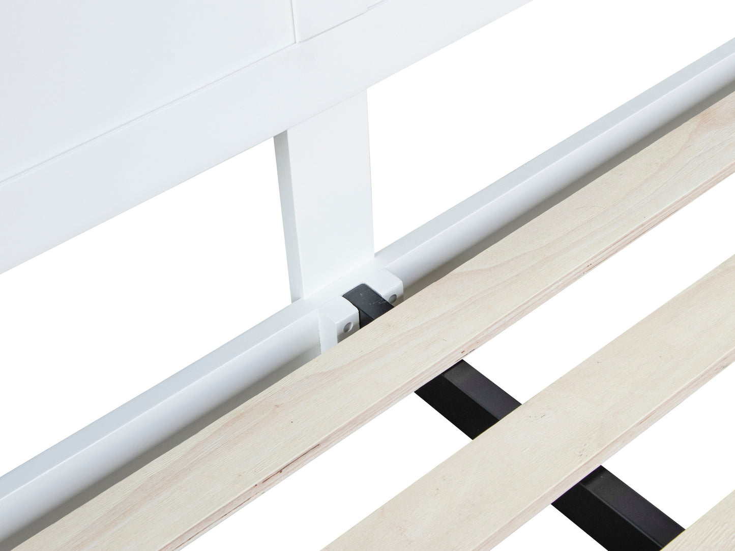 Eaton White Painted Oak King Size Bed Frame