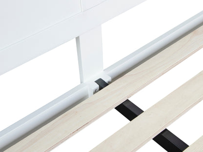 Eaton White Painted Oak King Size Bed Frame