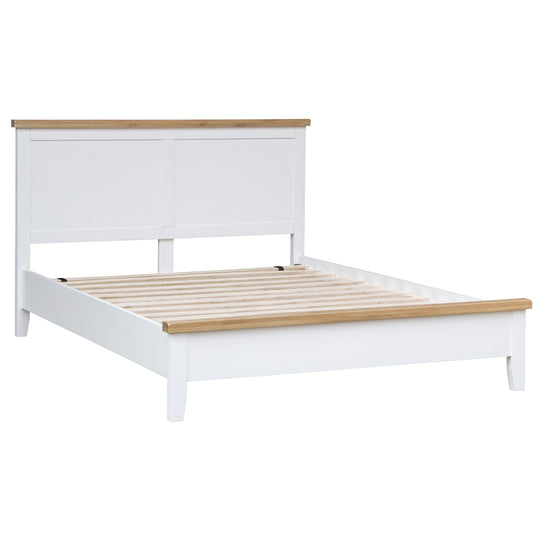 Eaton White Painted Oak King Size Bed Frame