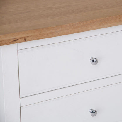 Eaton White Painted Oak 6 Drawer Chest