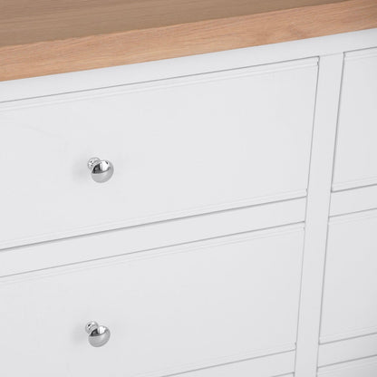Eaton White Painted Oak 6 Drawer Chest