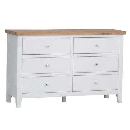 Eaton White Painted Oak 6 Drawer Chest