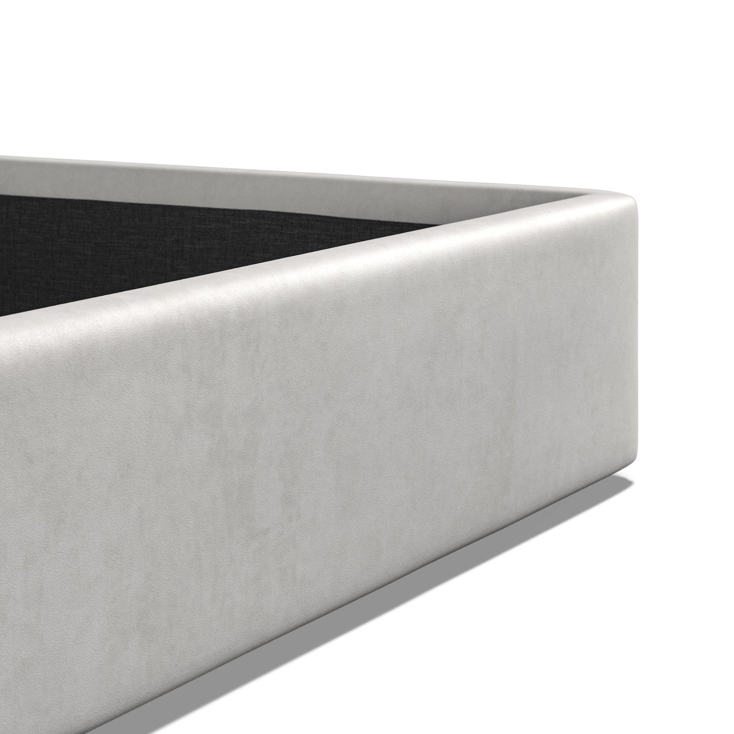 Kenmore Silver Double Upholstered Ottoman Bed Frame