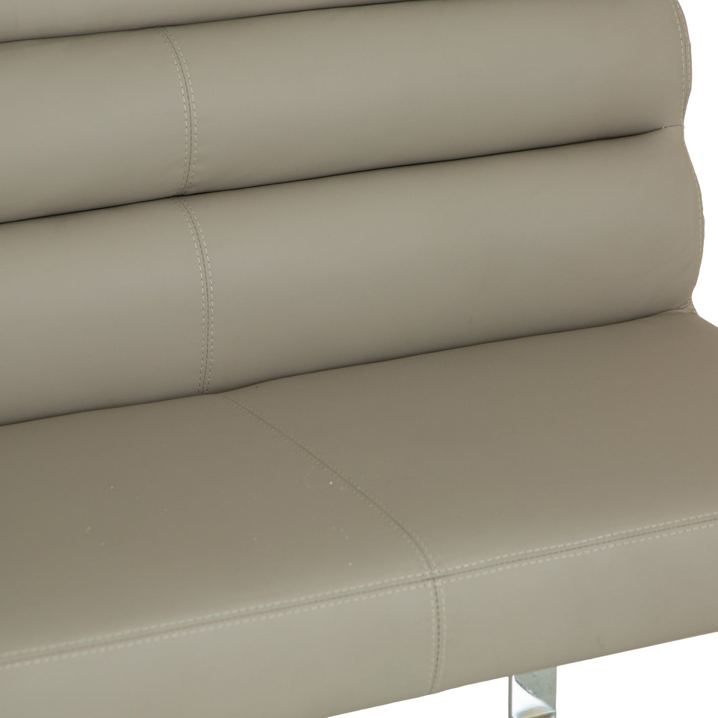 Milan Chrome & Oak 1.0m Bench with Back