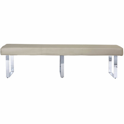 Milan Chrome & Oak 2.2m Bench