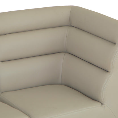 Milan Chrome & Oak Corner Bench