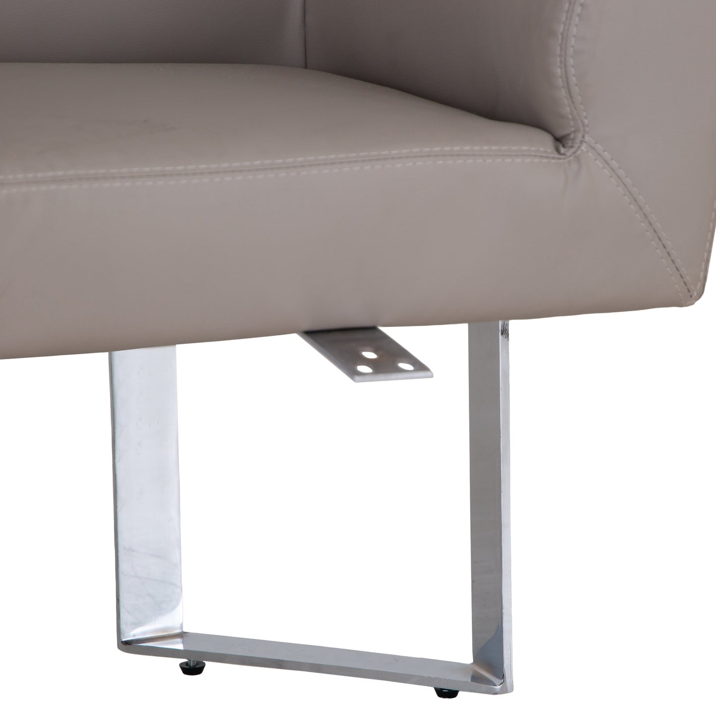 Milan Chrome & Oak Corner Bench