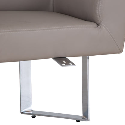 Milan Chrome & Oak Corner Bench