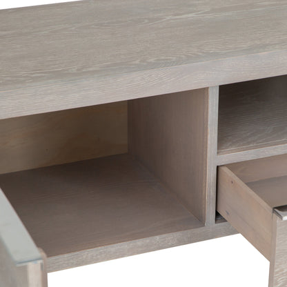 Milan Chrome & Oak Large TV Unit