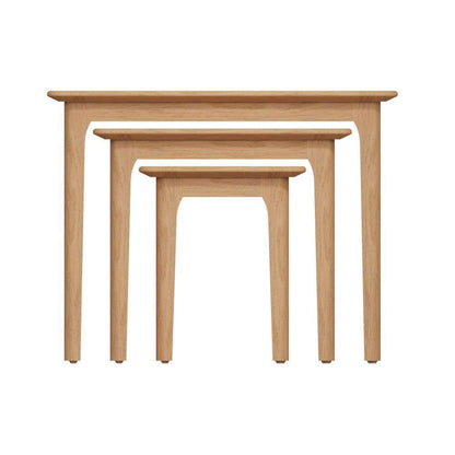Bergen Oak Nest of 3 Tables