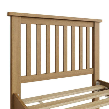 Rutland Oak Single Bed Frame