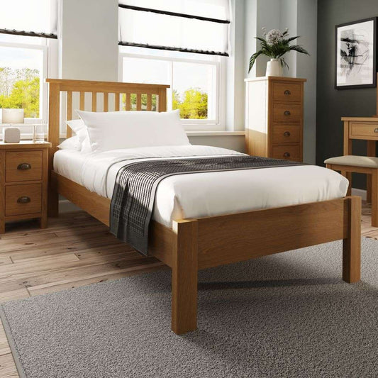 Rutland Oak Single Bed Frame