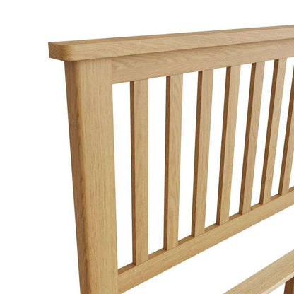 Rutland Oak Double Bed Frame