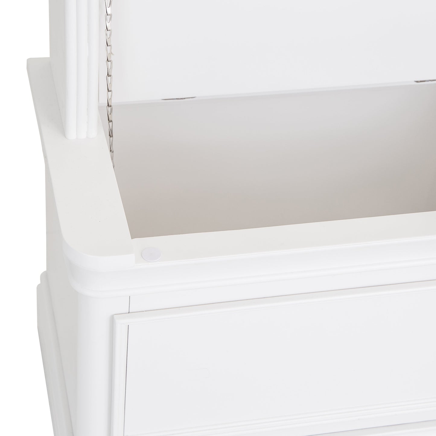 Foxton White Painted Cheval Mirror
