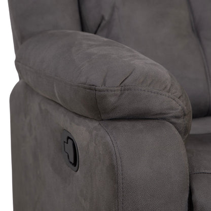 Rome Steel Manual Recliner 2 Seater Sofa