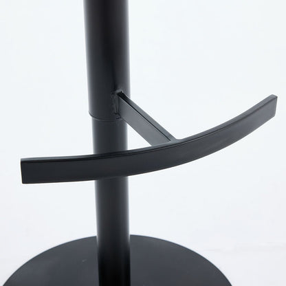 Biscuit Panel Stitch Bar Stool with Metal Legs - The Furniture Warehouse