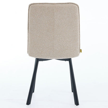 Biscuit Panel Stitch Chair with Metal Legs - The Furniture Warehouse
