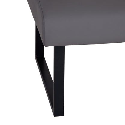 Charlesworth Grey 142cm Left Hand Modern Industrial Dining Bench