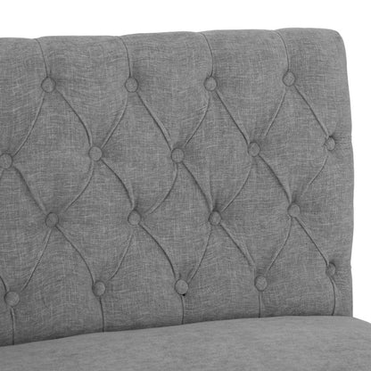 Carrington Grey 150cm Left Hand Button Back Dining Bench
