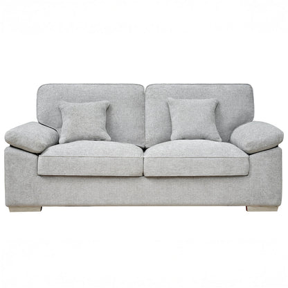 York Grey 3 Seater Sofa