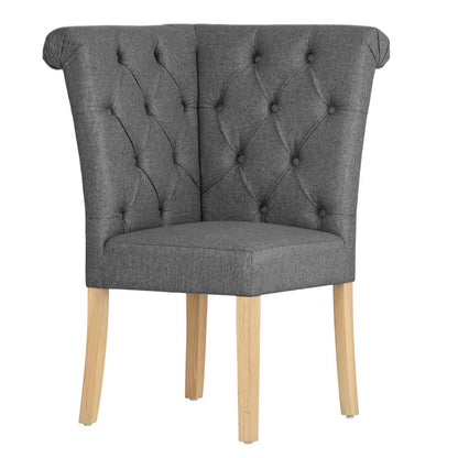 Torino Dark Grey Bedroom Corner Bench