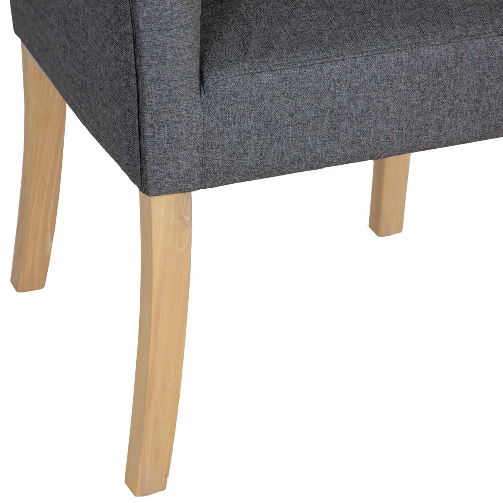 Torino Dark Grey Bedroom Corner Bench