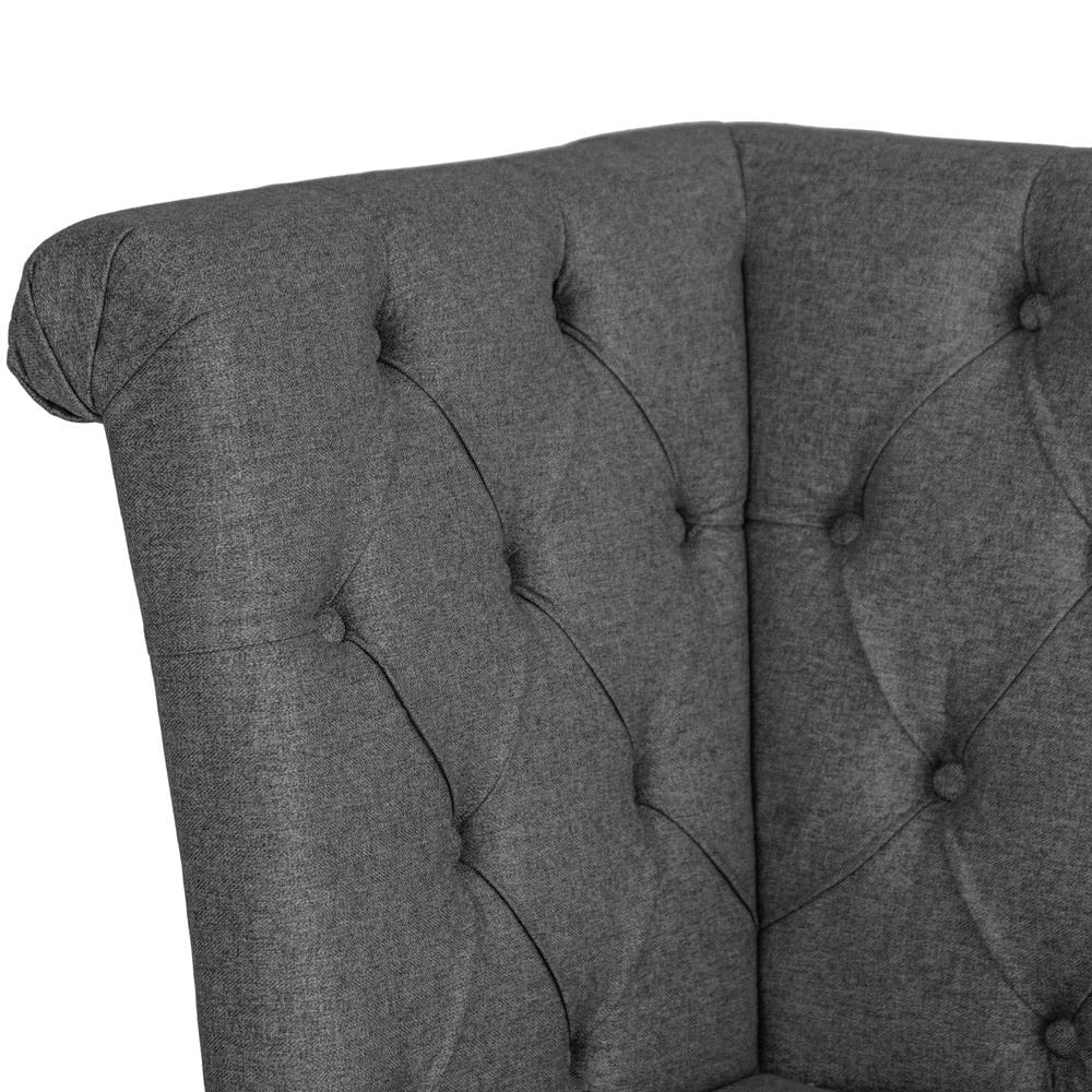 Torino Dark Grey Bedroom Corner Bench