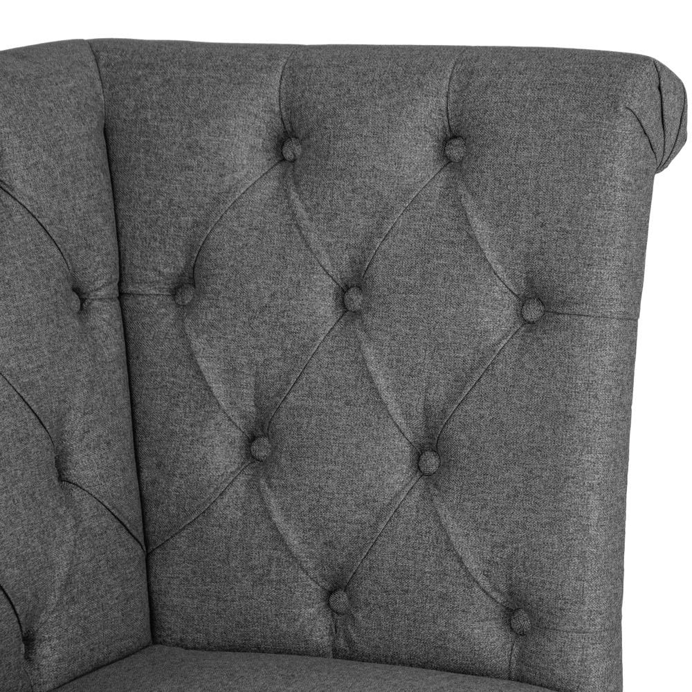 Torino Dark Grey Bedroom Corner Bench