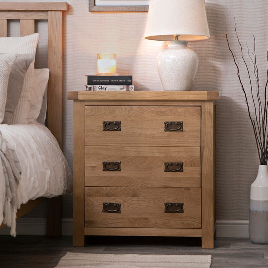 Winchester Oak Chest of 3 Drawers
