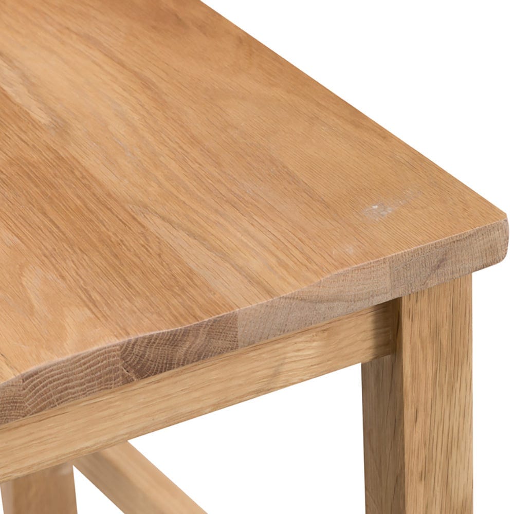 Winchester Oak Ladder Back Chair With Wooden Seat