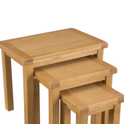 Winchester Oak Nest of 3 Tables