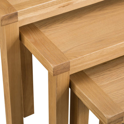 Winchester Oak Nest of 3 Tables