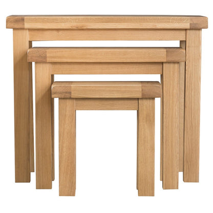 Winchester Oak Nest of 3 Tables