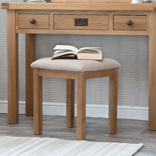 Winchester Oak Dressing Stool