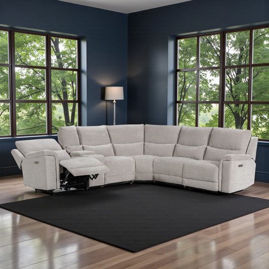 Barcelona Grey Power Corner Group (2C2) with Console