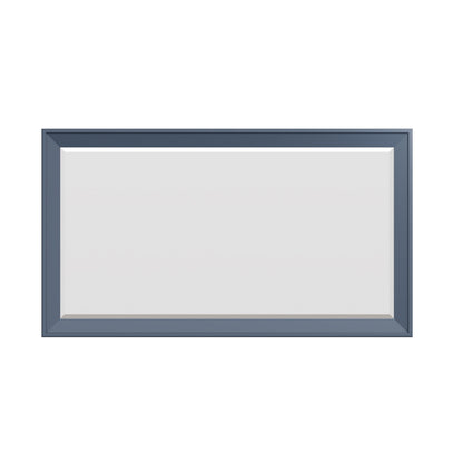 Wessex Smoked Oak Blue Painted Large Wall Mirror