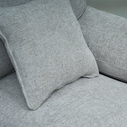 York Grey 3 Seater Sofa