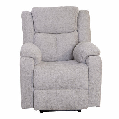 Rome Silver Manual Recliner Armchair